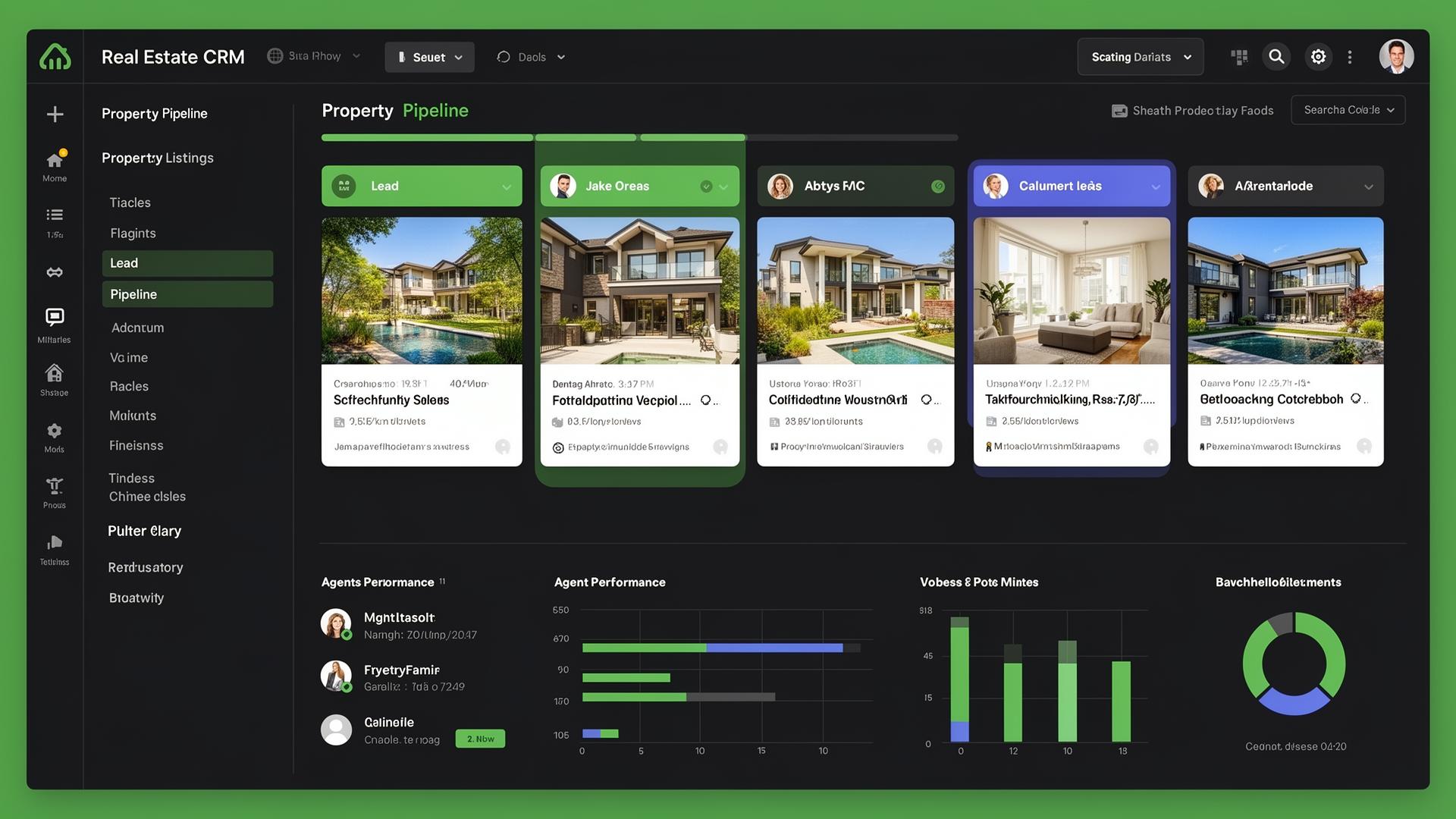 Property listing dashboard